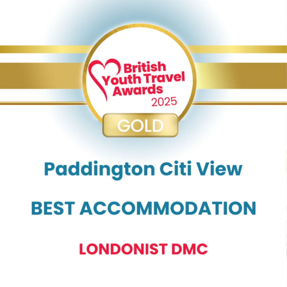 British Youth Travel Awards 2025 Gold - Best Accommodation - Paddington Citi View, Londonist DMC