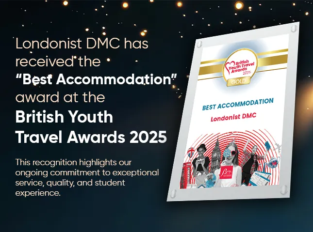 Best Accommodation provider Winner at the British Youth Travel Awards 2025.